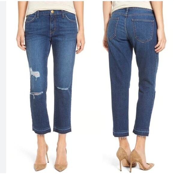 Current Elliot Straight Leg Denim Jean Limitless Destroy Released Hem Capsule - Picture 1 of 11